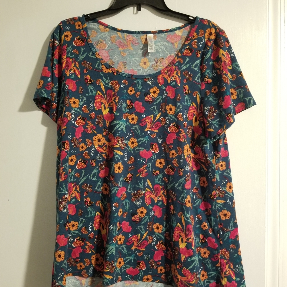 LulaRoe Floral Tee - XL